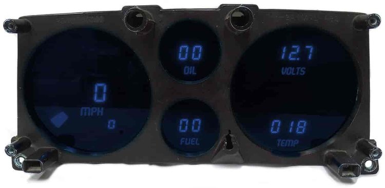 LED Digital Dash Kit 1978-1994 Chevy Van [Blue]