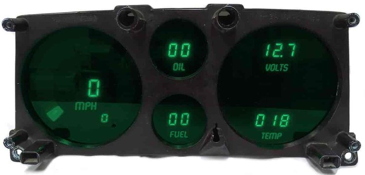 LED Digital Dash Kit 1978-1994 Chevy Van [Green]