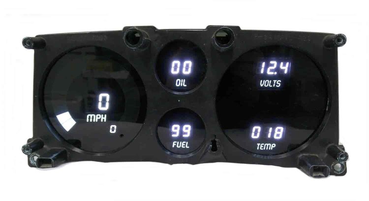 LED Digital Dash Kit 1978-1994 Chevy Van [White]