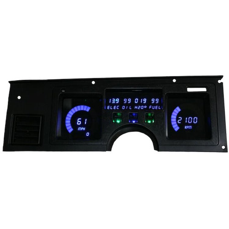DP2003B LED Digital Replacement Gauge Panel for 1984-1989 Chevrolet Corvette [Blue]