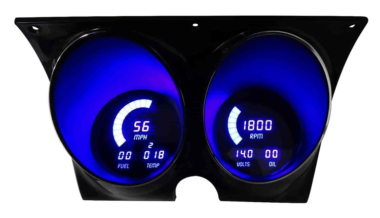 LED Digital Dash Kit 1967-1968 Camaro/Firebird - Blue