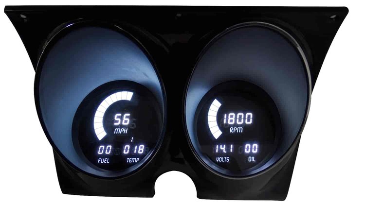 LED Digital Dash Kit 1967-1968 Camaro/Firebird - White