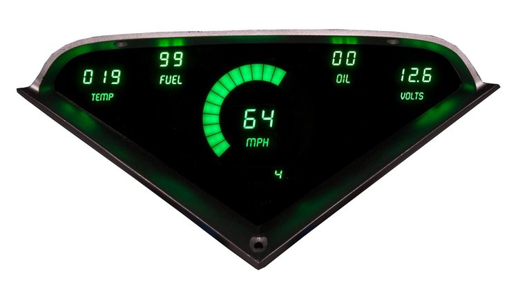 LED Digital Dash Kit For 1955-1959 Chevy Truck [Green]