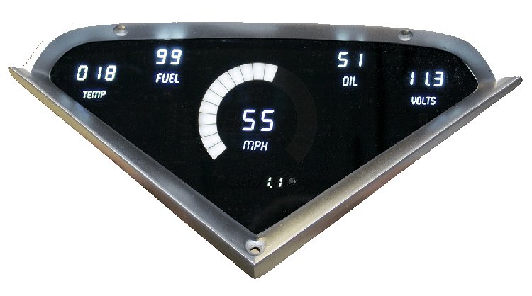LED Digital Dash Kit For 1955-1959 Chevy Truck [White]