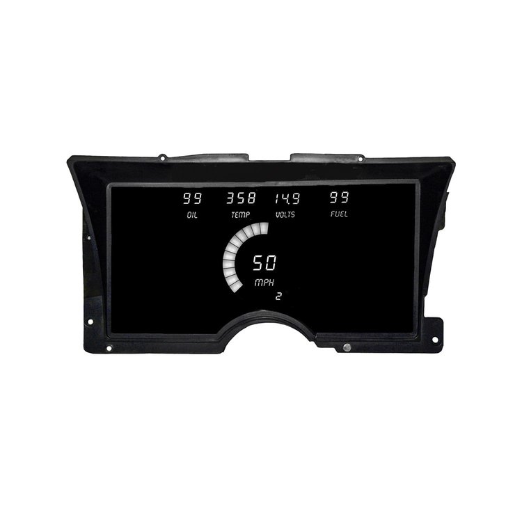 LED Direct Replacement Digital Bargraph Dash Kits for 1992-1994 Chevy Truck [White]