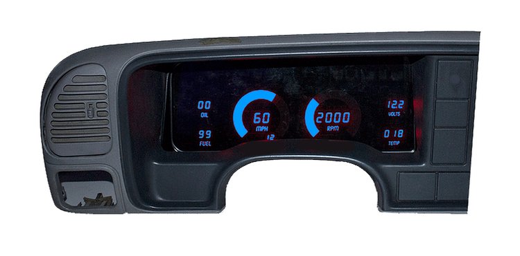 LED Digital Dash Kit For 1998-1999 Chevy Truck [Blue]
