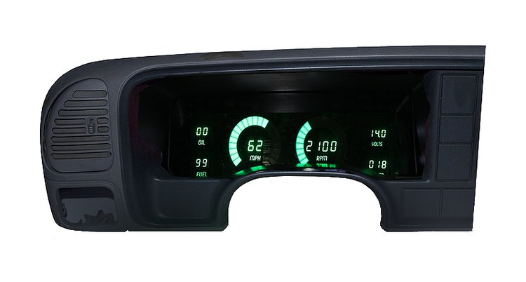 LED Digital Dash Kit For 1998-1999 Chevy Truck [Green]