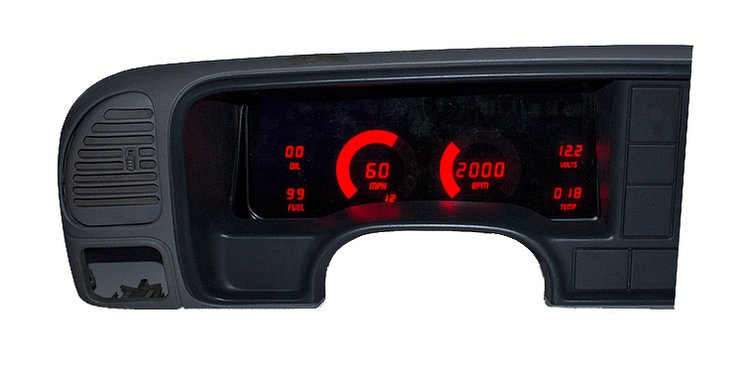LED Digital Dash Kit For 1998-1999 Chevy Truck [Red]