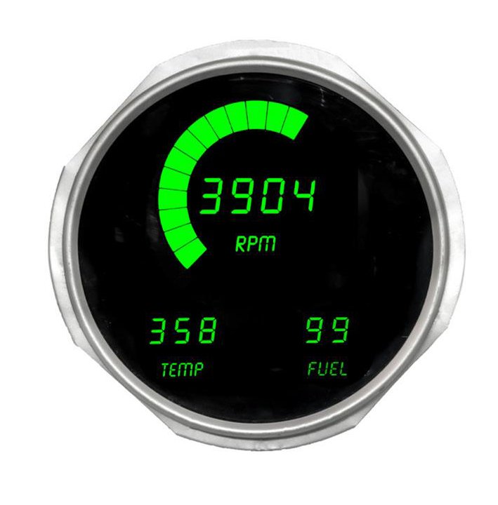 LED Direct Replacement Digital Bargraph Dash Kits for 1955-1986 Jeep CJ [Green]