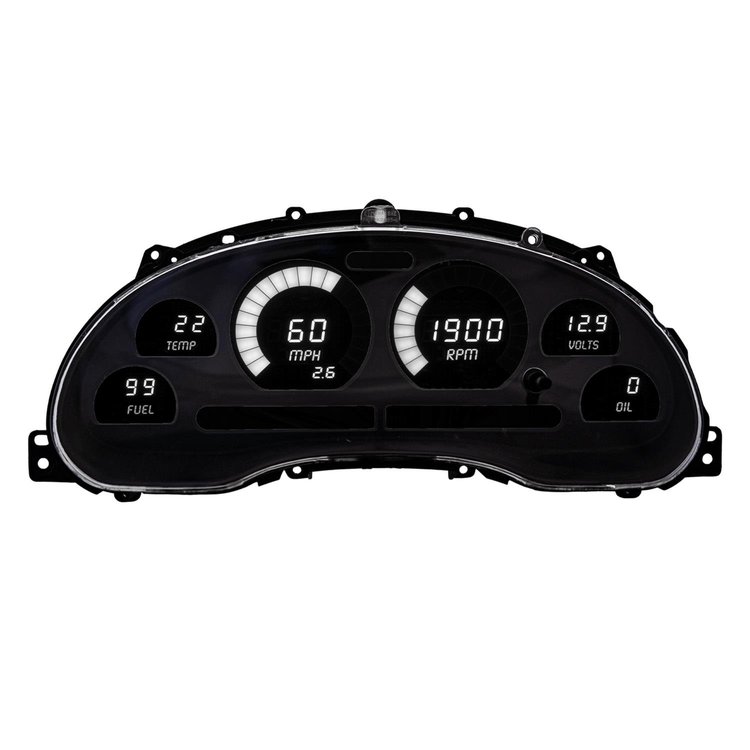 LED Direct Replacement Digital Bargraph Dash Kits for 1994-2004 Ford Mustang [White]