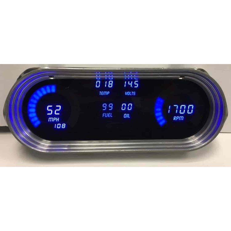LED Digital Dash Kit 1962-1965 Chevy II/Nova - Blue