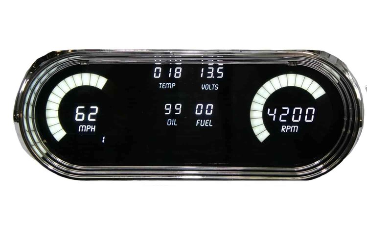 LED Digital Dash Kit 1962-1965 Chevy II/Nova - White