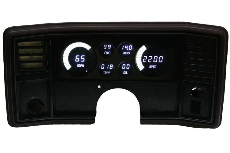 LED Digital Dash Kit 1978-1988 El Camino/Monte Carlo - White