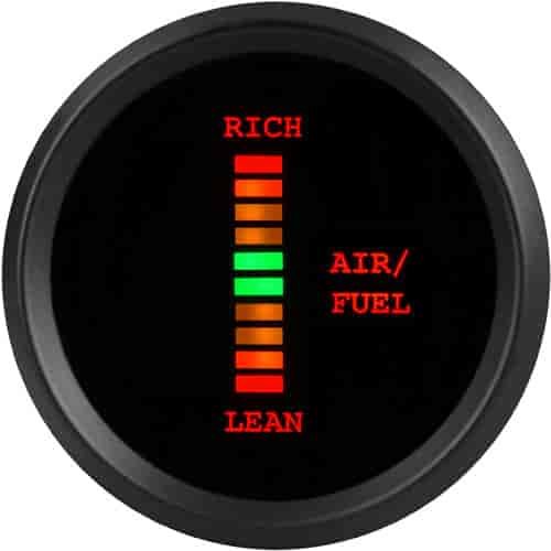 2-1/16" LED Bar Graph Air/Fuel Ratio Gauge Lean/Rich