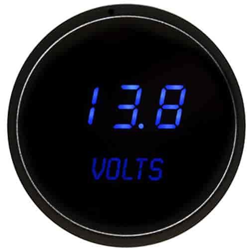 2-1/16" LED Digital Voltmeter Gauge 7.0-25.5 Volts
