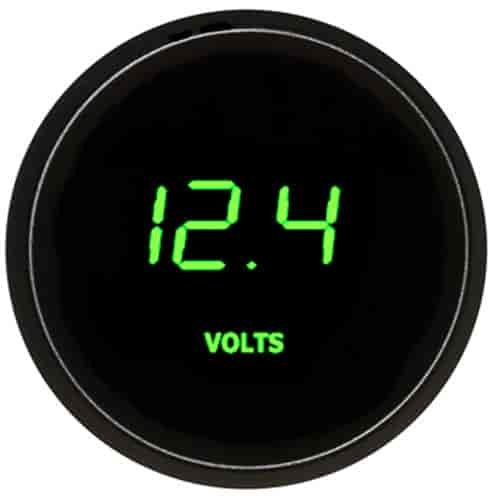 2-1/16" LED Digital Voltmeter Gauge 7.0-25.5 Volts