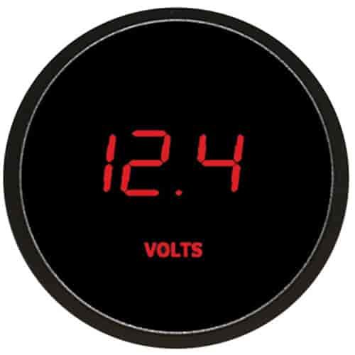 2-1/16" LED Digital Voltmeter Gauge 7.0-25.5 Volts