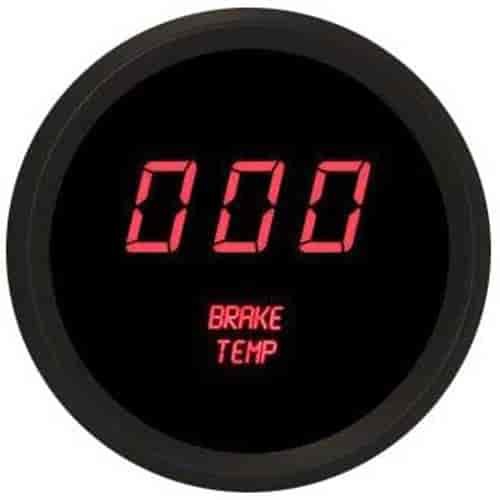 2-1/16" LED Digital Brake Temperature Gauge 50 to 250° Fahrenheit