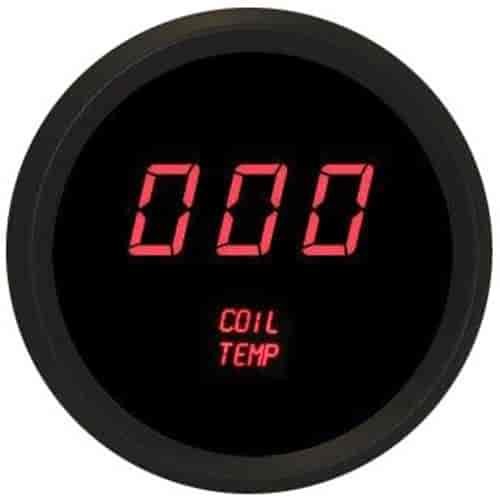 2-1/16" LED Digital Ignition Coil Temperature Gauge 50 to 250° Fahrenheit