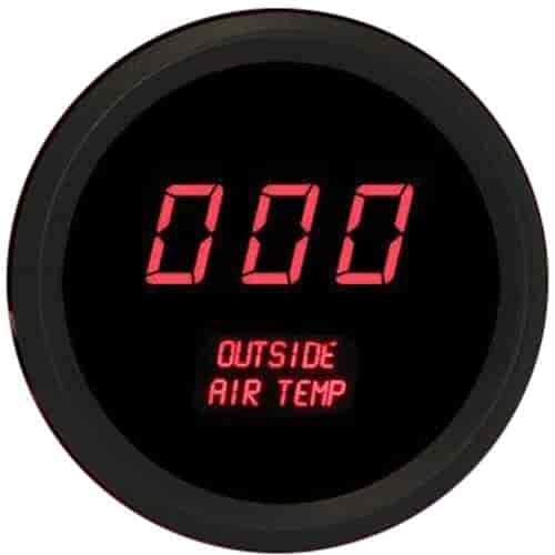 2-1/16" LED Digital Outside Air Temperature Gauge 0 to 250° Fahrenheit