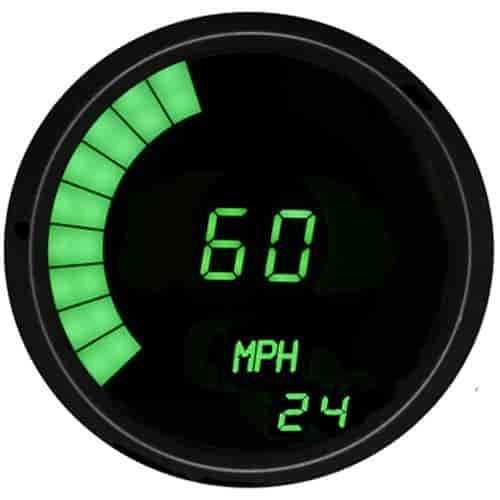 3-3/8" LED Digital Speedometer Programmable With High Speed Recall