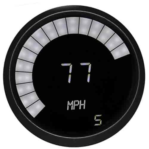 3-3/8" LED Digital Speedometer Programmable With High Speed Recall