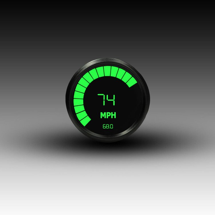 M9250G Speedometer/Tachometer Combo, Black Bezel With Programmable Memory