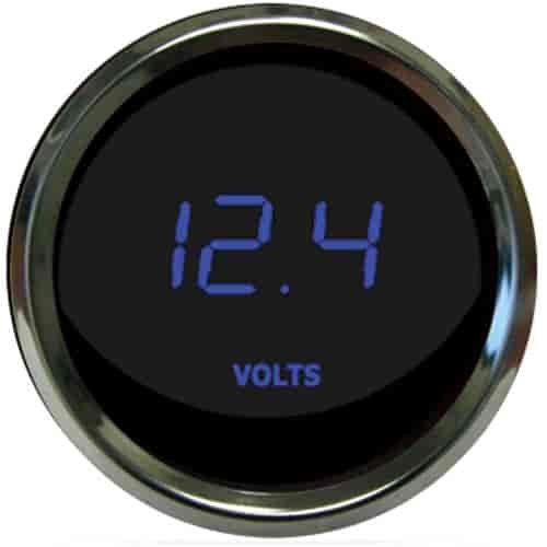 2-1/16" LED Digital Voltmeter Gauge 7.0-25.5 Volts