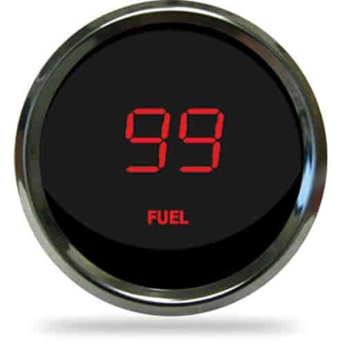 2-1/16" LED Digital Fuel Level Gauge 0-99% Read Out