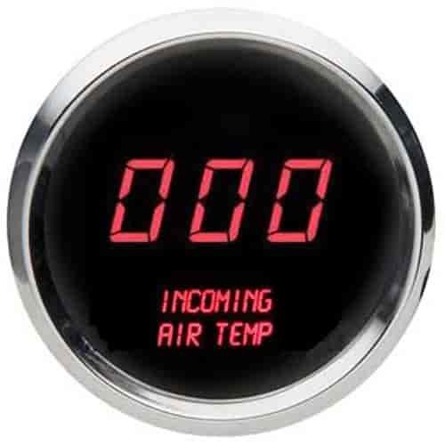 2-1/16" LED Digital Incoming Air Temperature Gauge 50 to 250° Fahrenheit