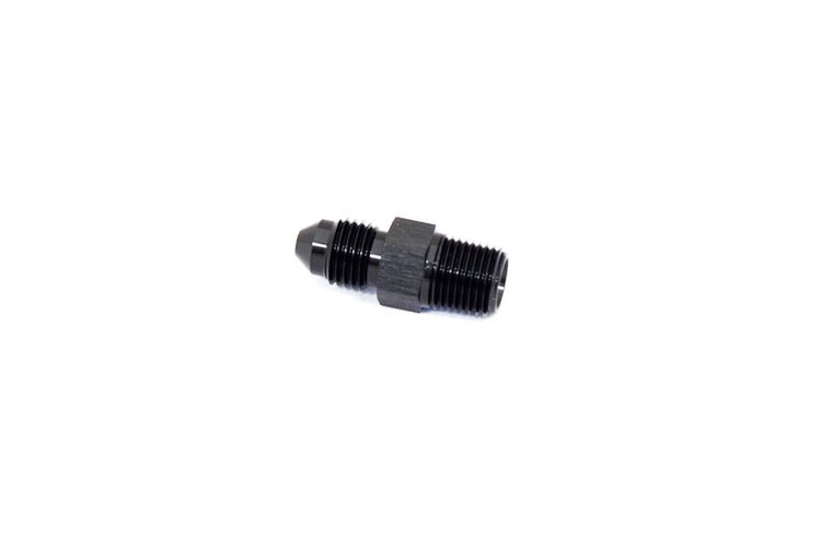 ADPT-01-001 AN Fittings - Adapter Fitting - 3AN To 1/8 in. NPT - Black
