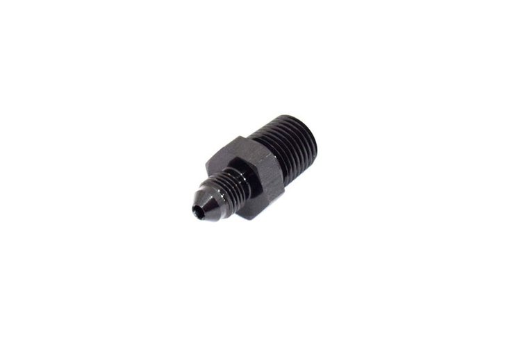 ADPT-01-002 AN Fittings - Adapter Fitting - 3AN To 1/4 in. NPT - Black