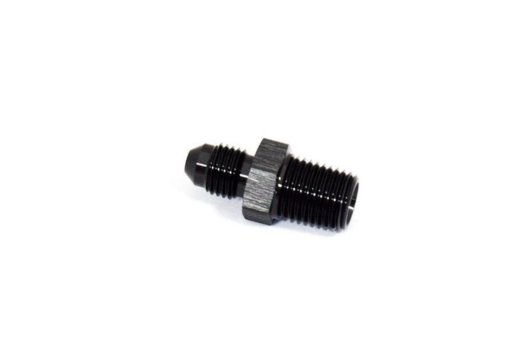 ADPT-01-004 AN Fittings - Adapter Fitting - 4AN To 1/4 in. NPT - Black