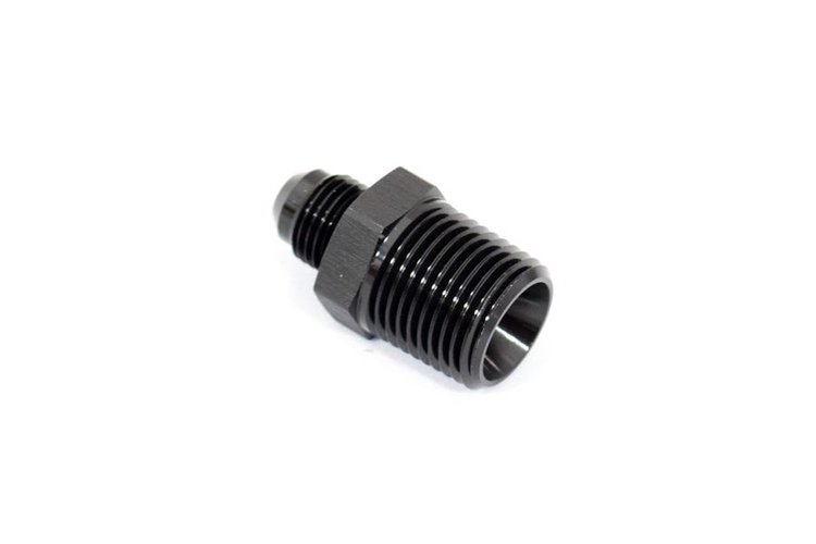 ADPT-01-008 AN Fittings - Adapter Fitting - 6AN To 1/2 in. NPT - Black