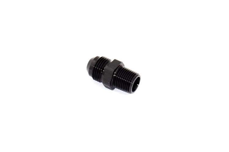 ADPT-01-010 AN Fittings - Adapter Fitting - 8AN To 3/8 in. NPT - Black