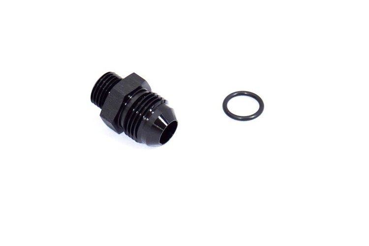 ADPT-02-007 AN Fittings - AN To Orb Adapter - 6 Orb To -8an - Black