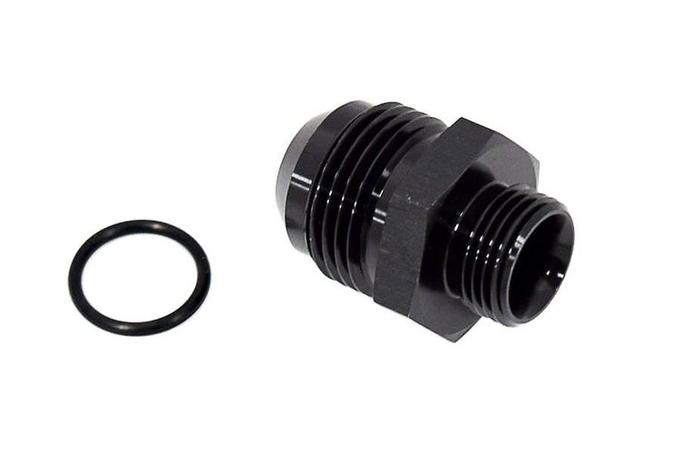ADPT-02-014 AN Fittings - AN To Orb Adapter - 8 Orb To -12an - Black