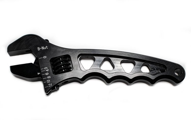 ANWRCH01B AN Adjustable Wrench, -3 To -12, Aluminum, Black