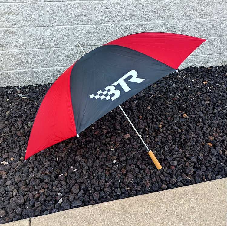 BTR-UMBRELLA Red And Black Logo Umbrella