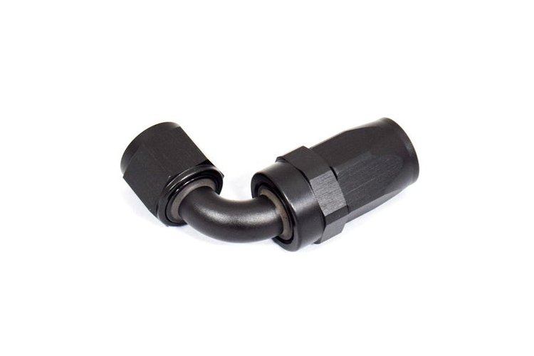 HF-90-08 AN Fittings - 90-deg -8an Hose End - Black