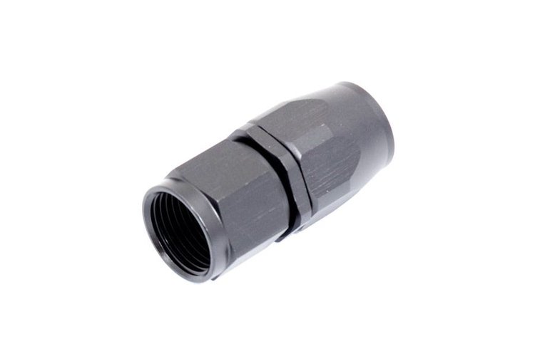 HF-STR-010 -10 Hose End - Straight - Black