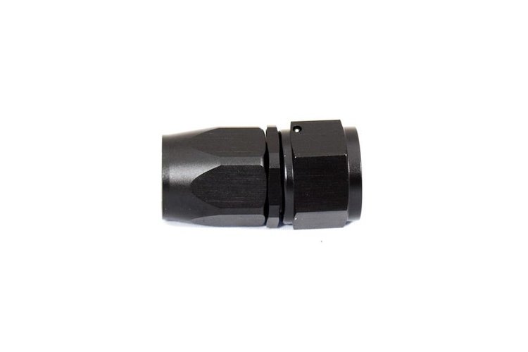 HF-STR-012 -12 Hose End - Straight - Black