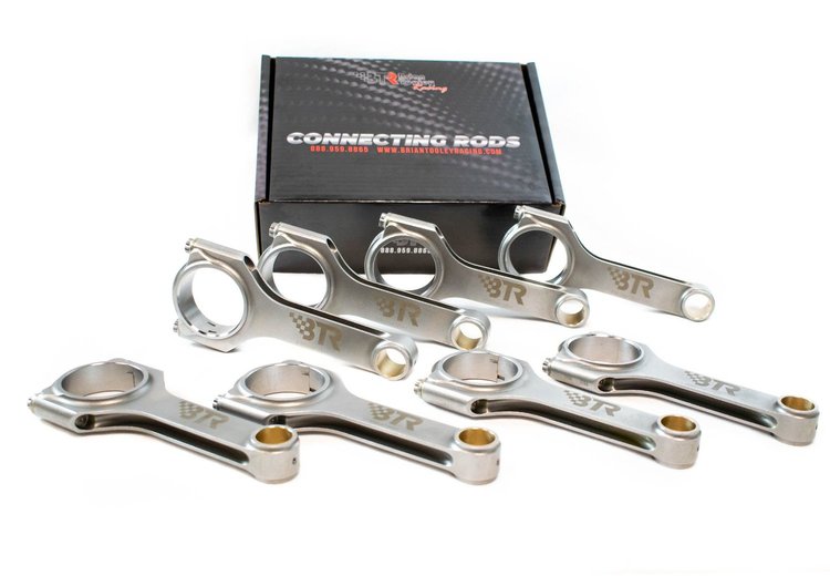 BTRROD6125H1-8 Forged 4340 H-Beam Connecting Rod Set for GM Gen III/IV LS Engines 6.125 in. Length [Set of 8]
