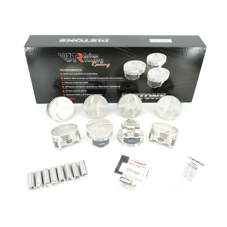 BTRCVP376125DS2-8 Cvh Piston Set 4.065 in. Bore 3.622 in. Stroke 2CC Dish