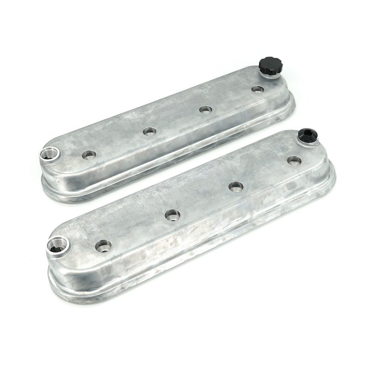 VCA-03-NAT No Logo Valve Cover Set Natural Finish Without Coil Mounts