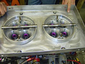 Dominator One-Bolt Scoop Tray Mount Dominator 4500 Style Carbs