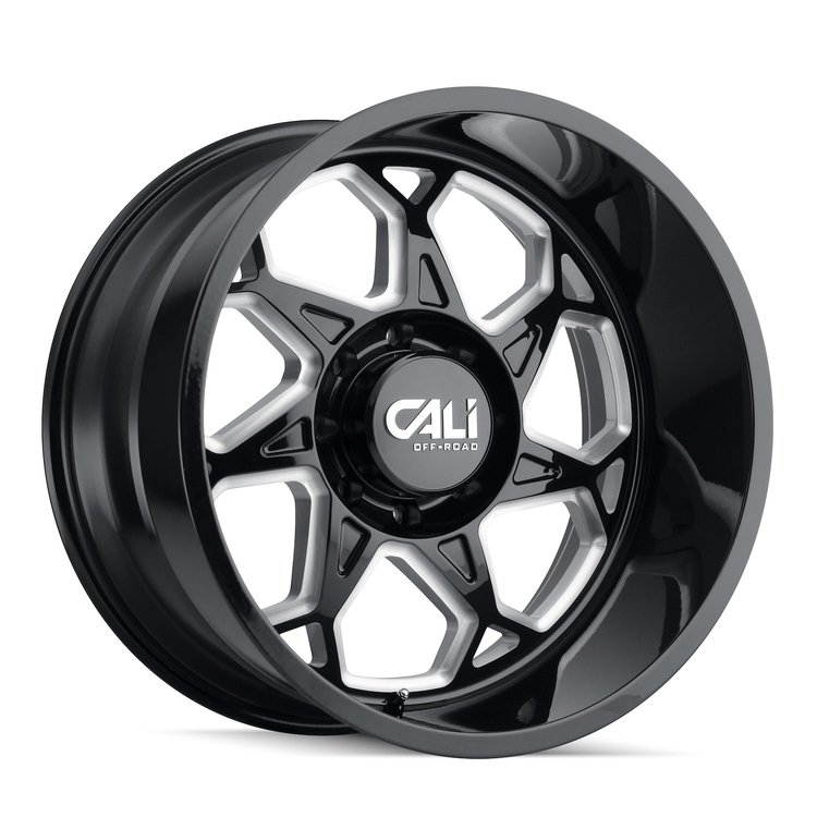 9111-2170BM 9111 Sevenfold Wheel [Size: 20" x 10"] Gloss Black Milled Finish