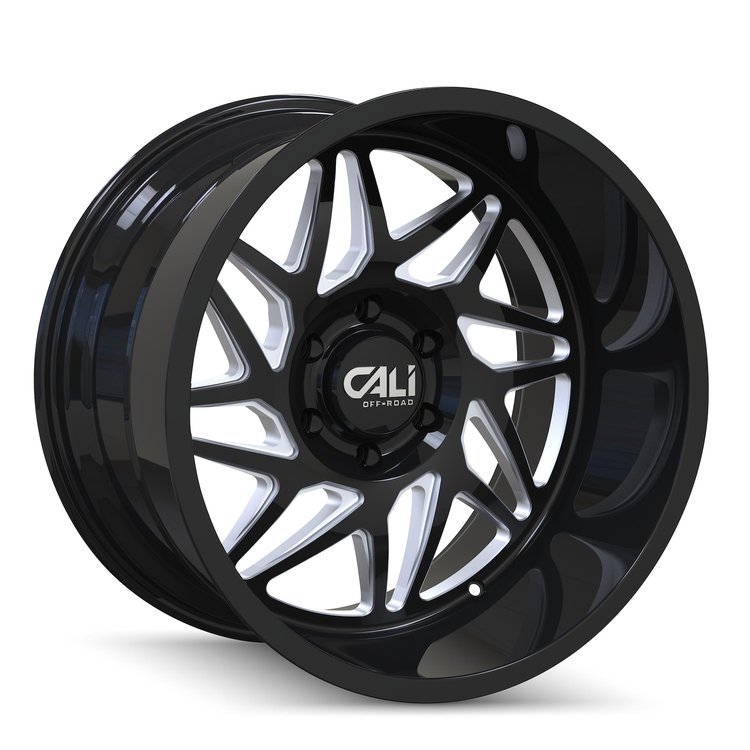 9112-2173BM 9112 Gemini Wheel [Size: 20" x 10"] Gloss Black Milled Finish