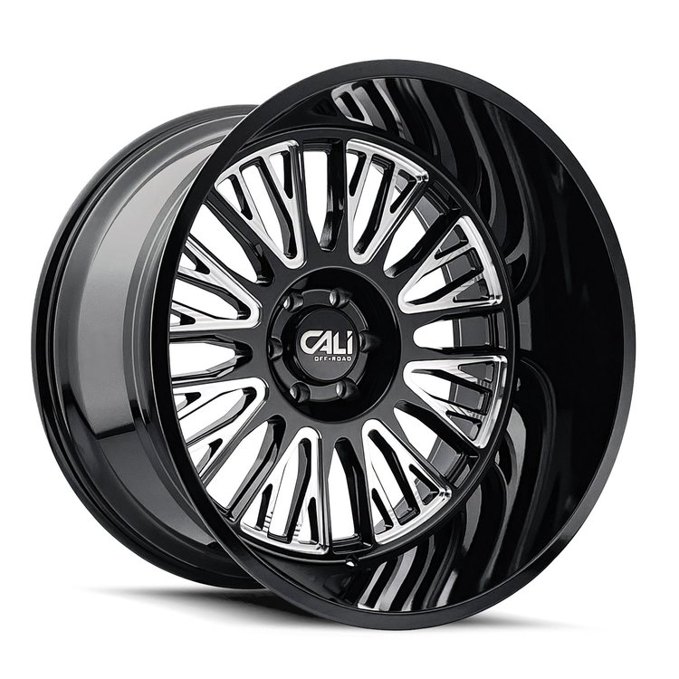 9116-2170BM 9116 Vertex Wheel [Size: 20" x 10"] Gloss Black Milled Finish