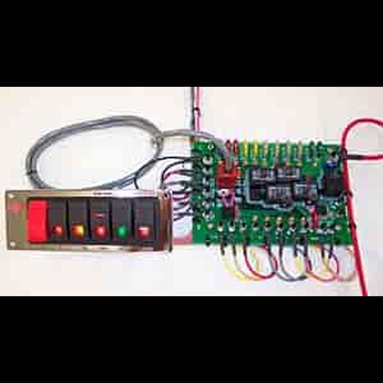 Dash-Mount Switch Panel/Wire Kit Heavy-duty stud terminal connections